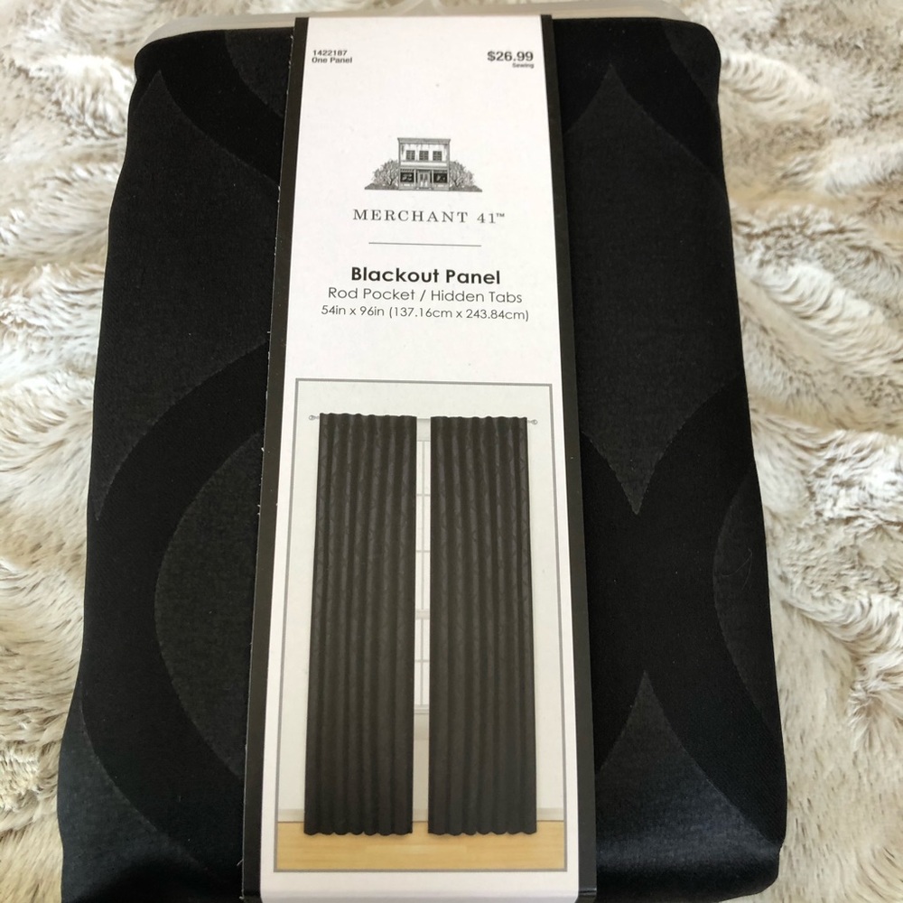 Merchant 41 Blackout Panel Rod Pocket - 54” x 96”